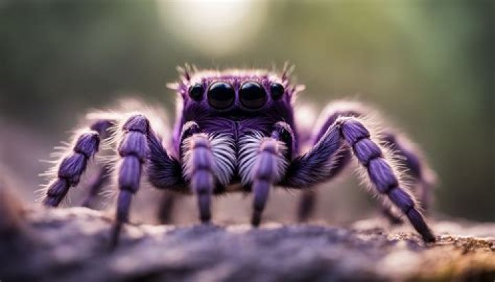 Are purple spiders real?