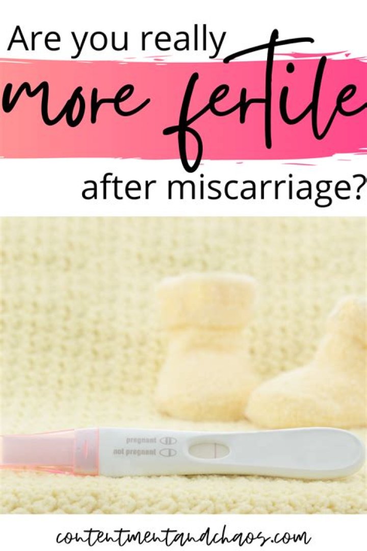 Are you really more fertile after a miscarriage?