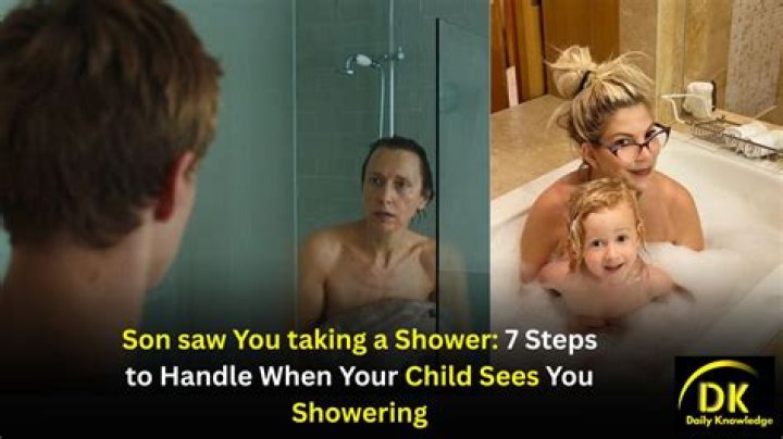 At what age should a mother stop showering with her son?