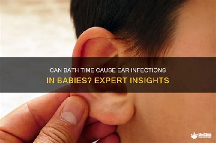 Can bath water cause ear infections?