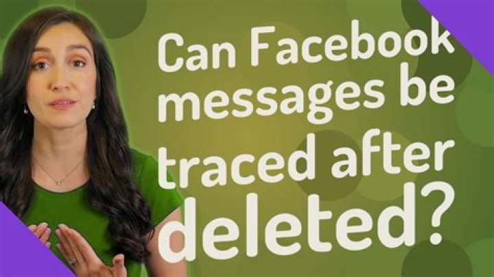 Can Facebook messages be traced?