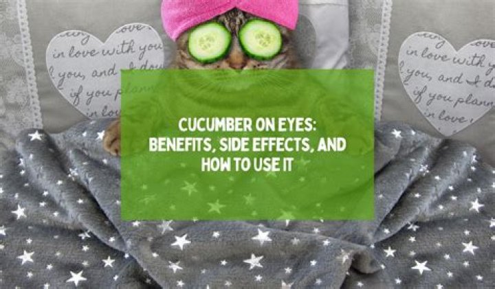 Can I put cucumber on my eyes overnight?