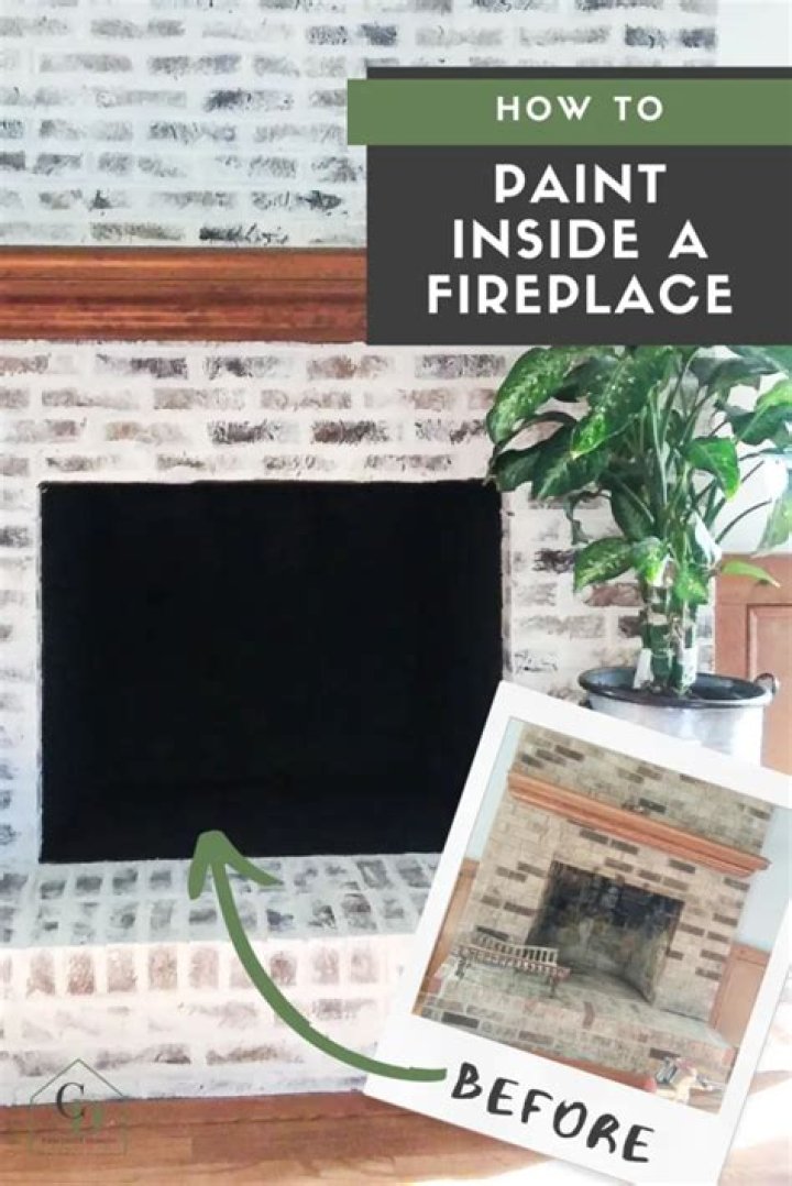 Can I spray paint the inside of my fireplace?