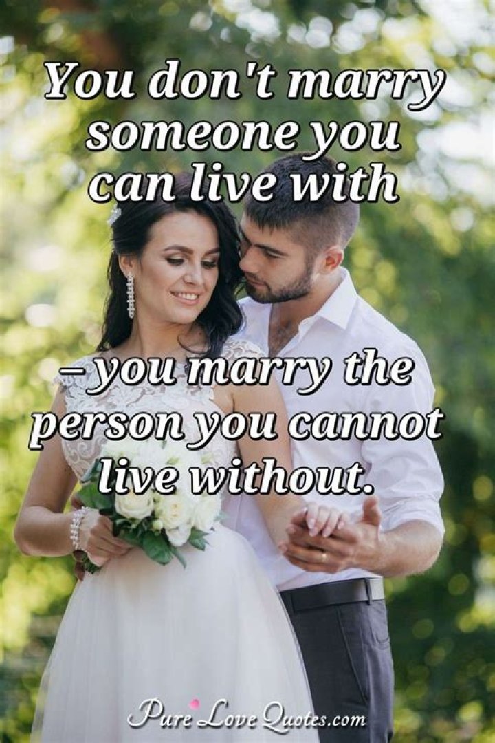 Can you marry someone you don't love?