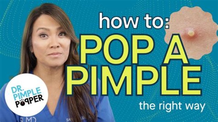 Can you pop an under the skin pimple with a needle?