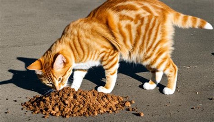Do cats eat their own poop?