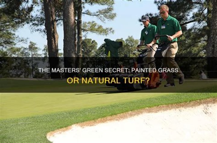 Do they paint the grass at the Masters?