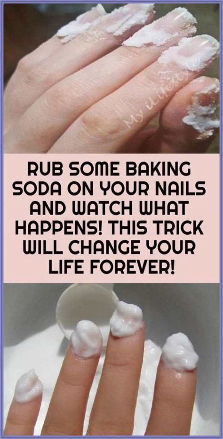 Does baking soda whiten nails?