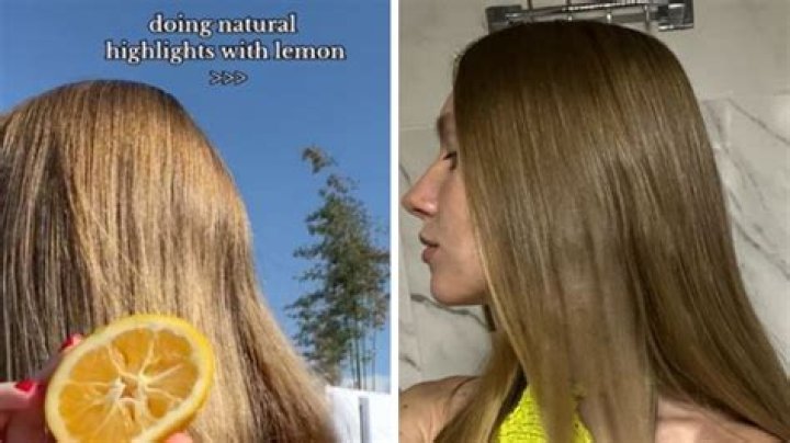 Does putting lemon in your hair make it blonde?