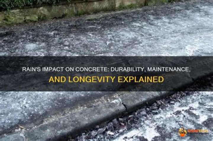 Does rain affect new concrete?