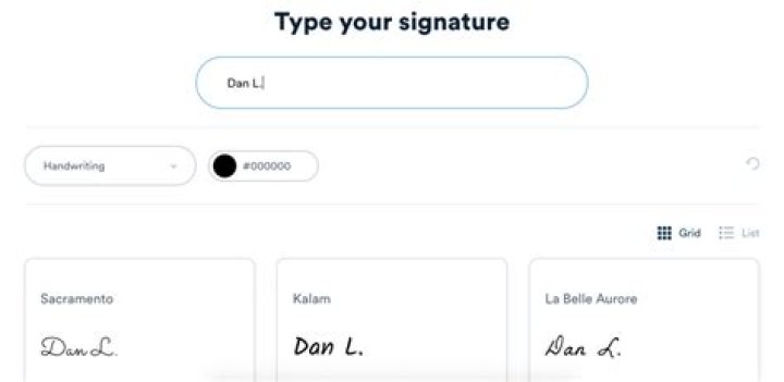 Does typing your name count as a signature?