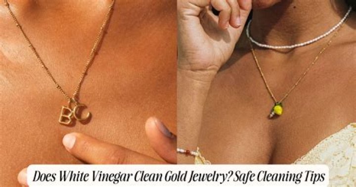Does white vinegar clean gold jewelry?