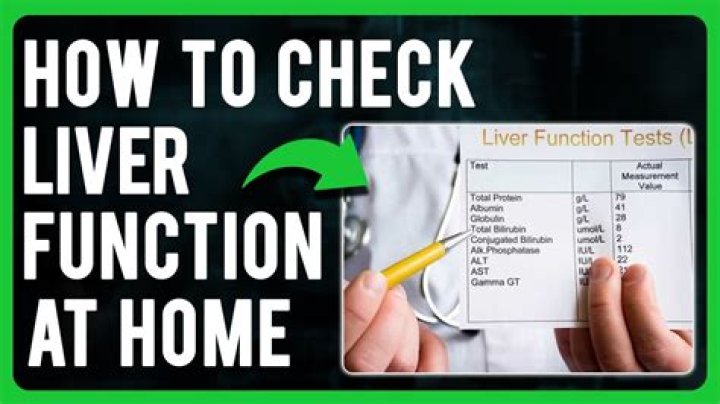 How can you check your liver at home?