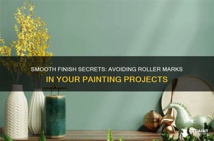 How do you avoid roller marks when painting?