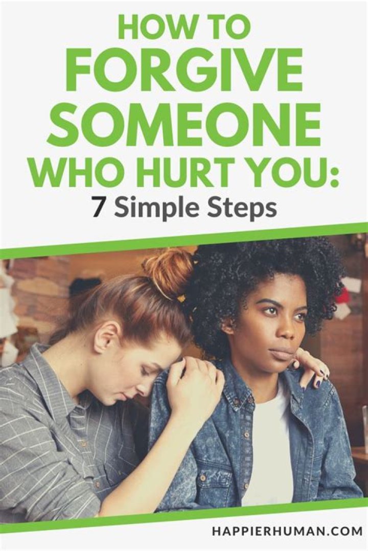 How do you forgive someone who lied and hurt you?