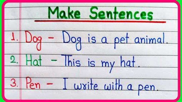 How do you make a simple sentence?