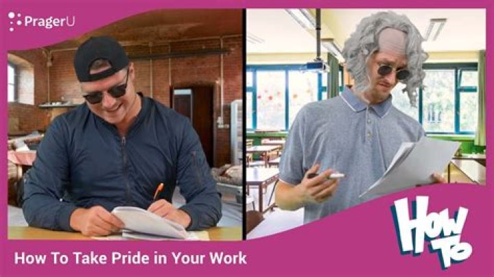 How do you show pride at work?
