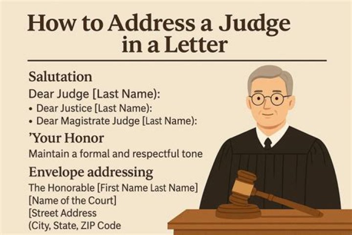 How do you write an email to a judge?
