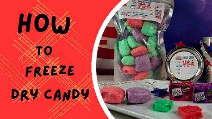 How long does it take for candy to freeze in the freezer?