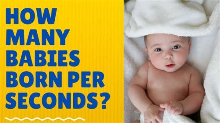 How many babies are born in the world every second?