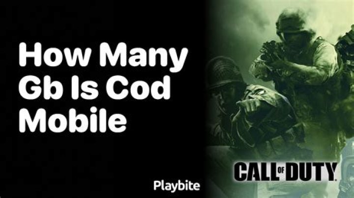 How many GB is CoD Mobile on PC?