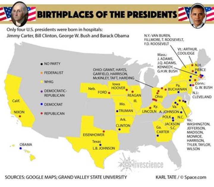 How many presidents have been born in Illinois?