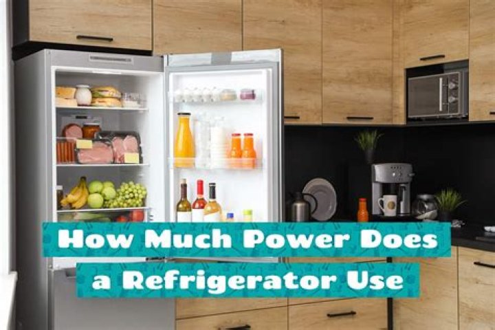 How much power does a refrigerator use?