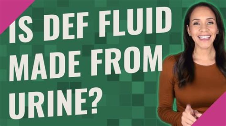 Is DEF fluid made from urine?