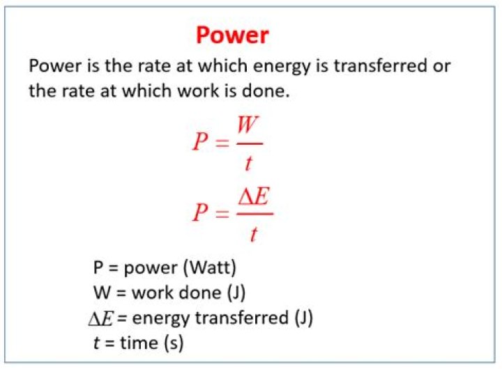 Is power and work done the same?