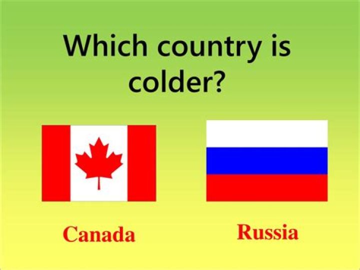 Is Russia colder than Canada?
