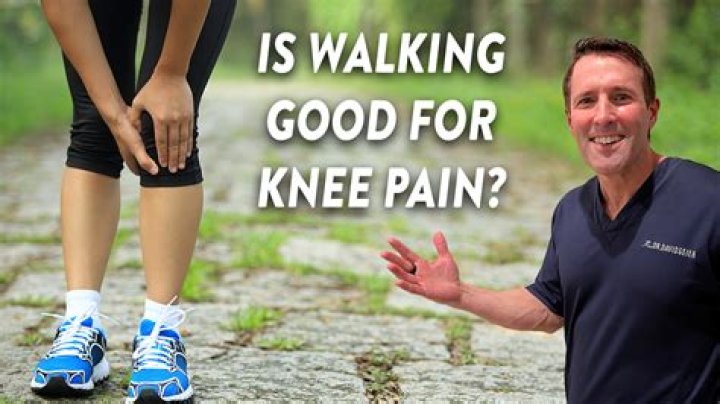 Is walking good for a swollen knee?