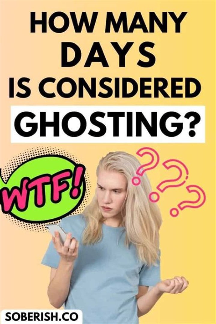 What's considered ghosting?