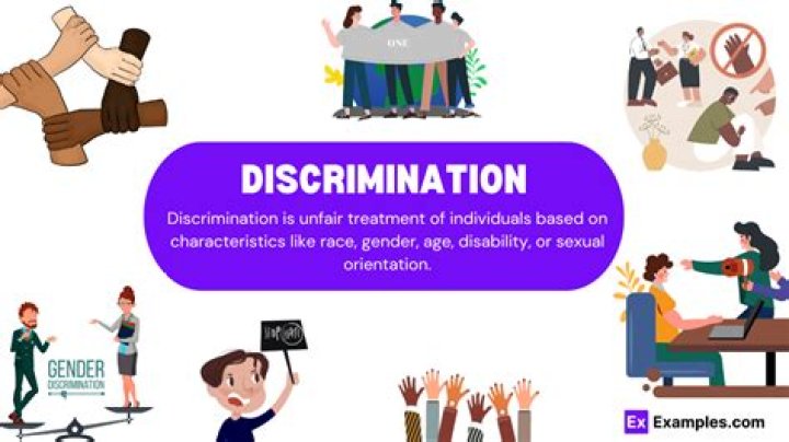 What are 3 examples of discrimination?