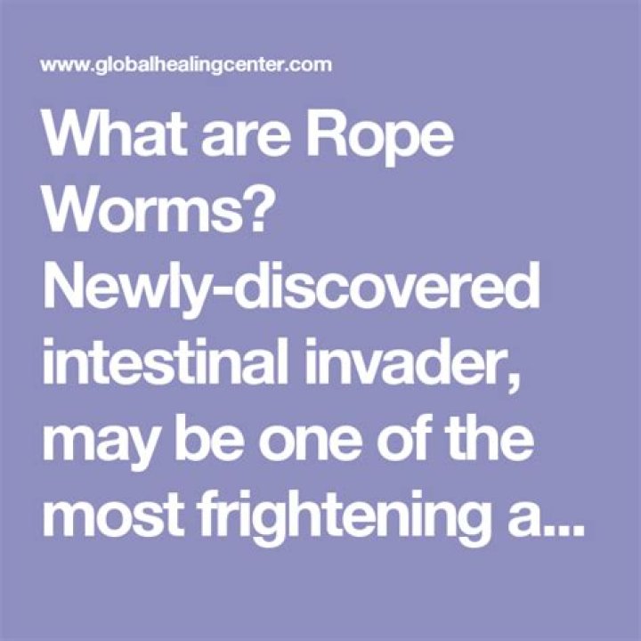 What are rope worms in humans?