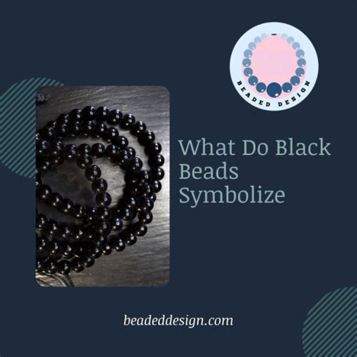 What black beads symbolize?