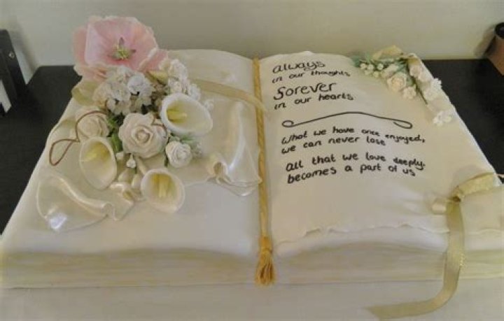 What do you put on a cake for a funeral?