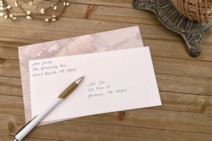 What do you write on a mass card envelope?