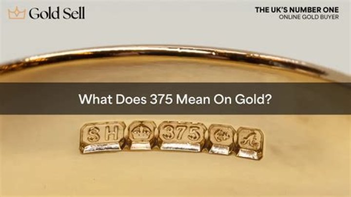 What does 375 on a ring mean?