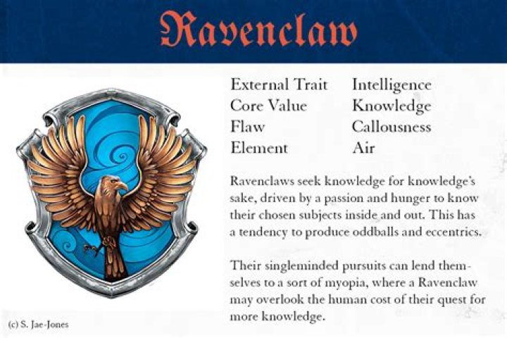 What does it mean if you're a Ravenclaw?