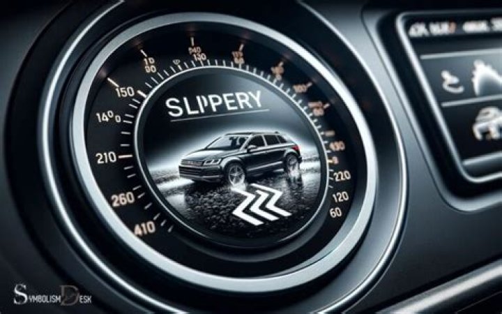 What does the slippery car light mean?