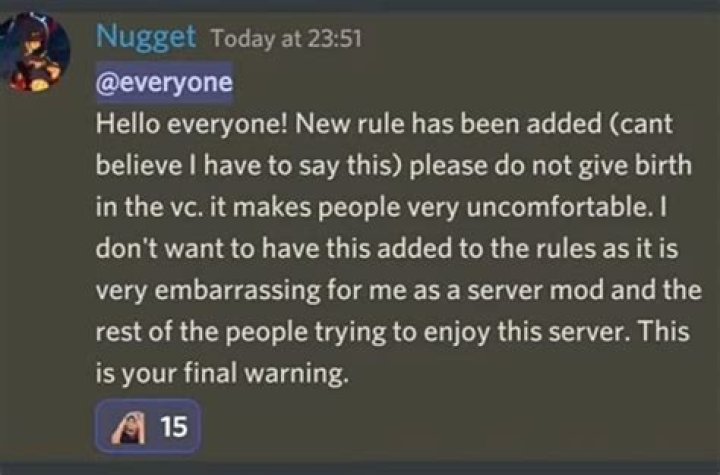 What happens if you don't give birth?