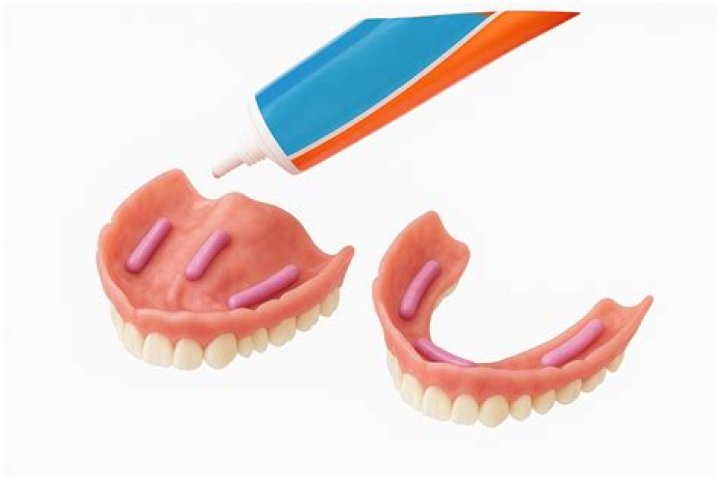 What happens if you use too much denture adhesive?