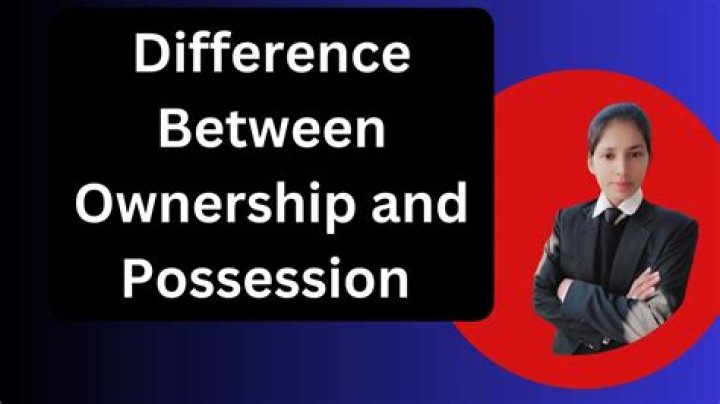 What is difference between ownership and title?