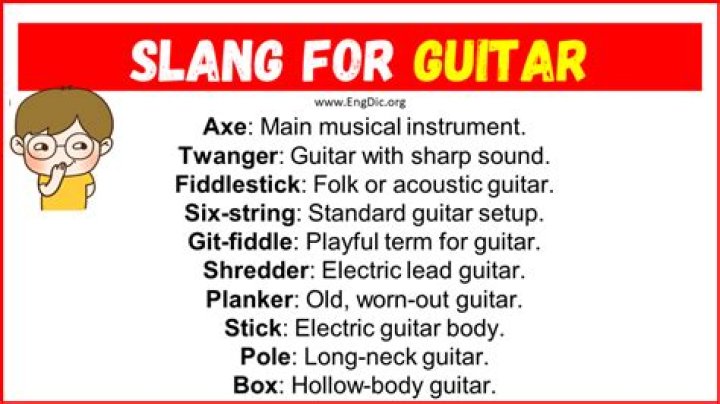 What is slang for guitar?