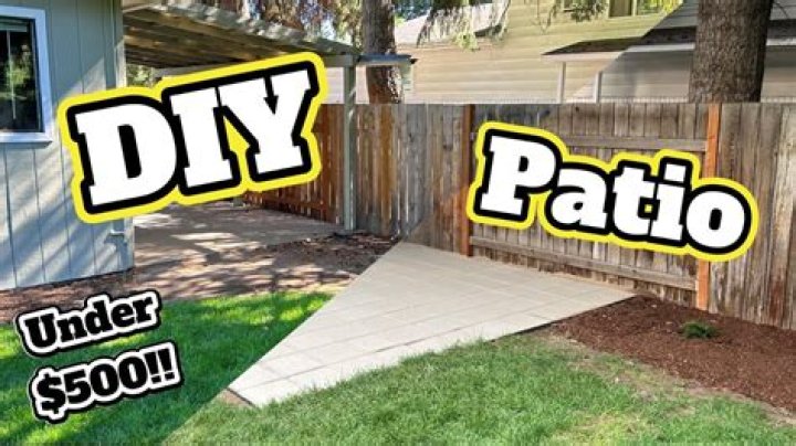 What is the cheapest way to make a patio?