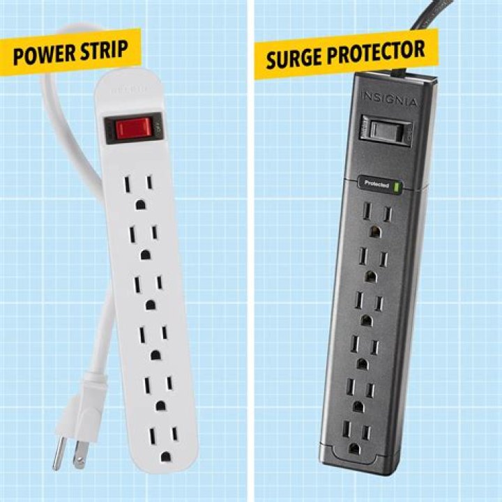 What is the difference between a power strip and a surge protector?