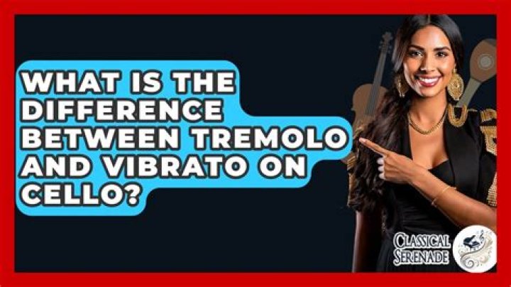 What is the difference between tremolo and vibrato?