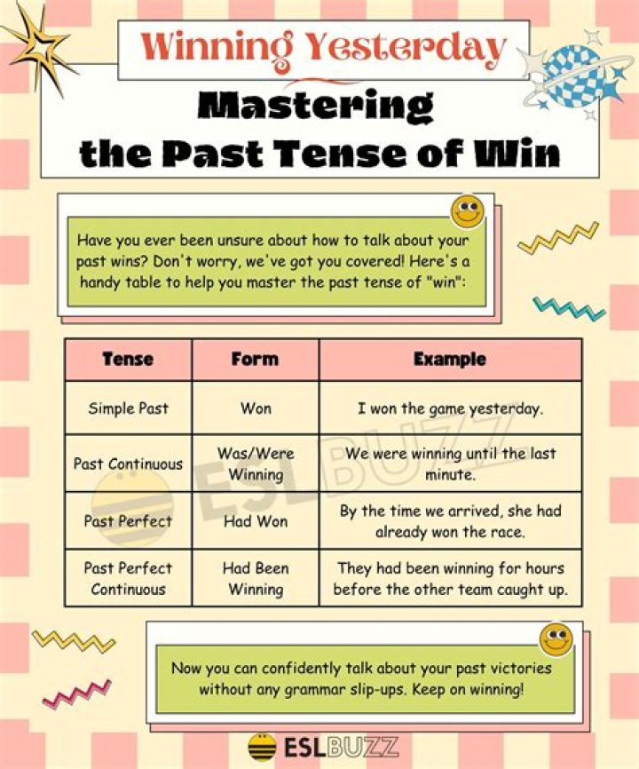 What is the past tense of sing?