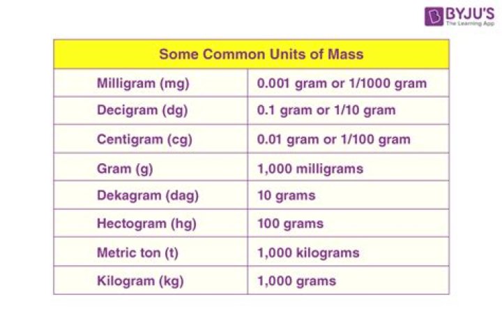What is the unit of mass?
