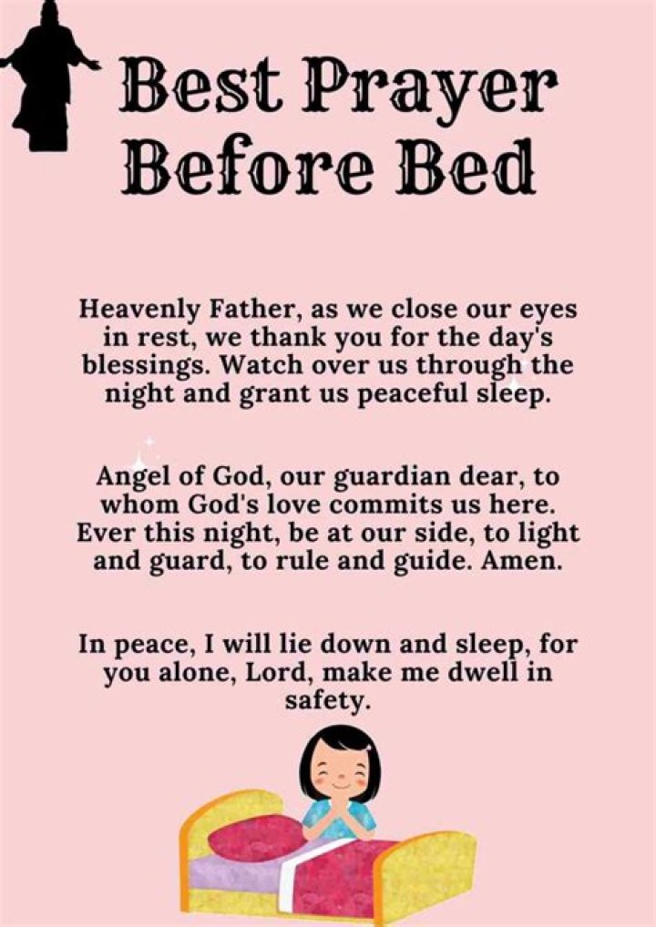 What prayer should I say before bed?